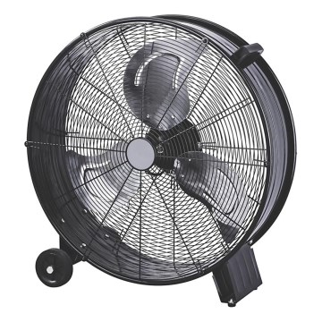 Ventilador de pie 180 W/230 V, diámetro 60 cm, negro