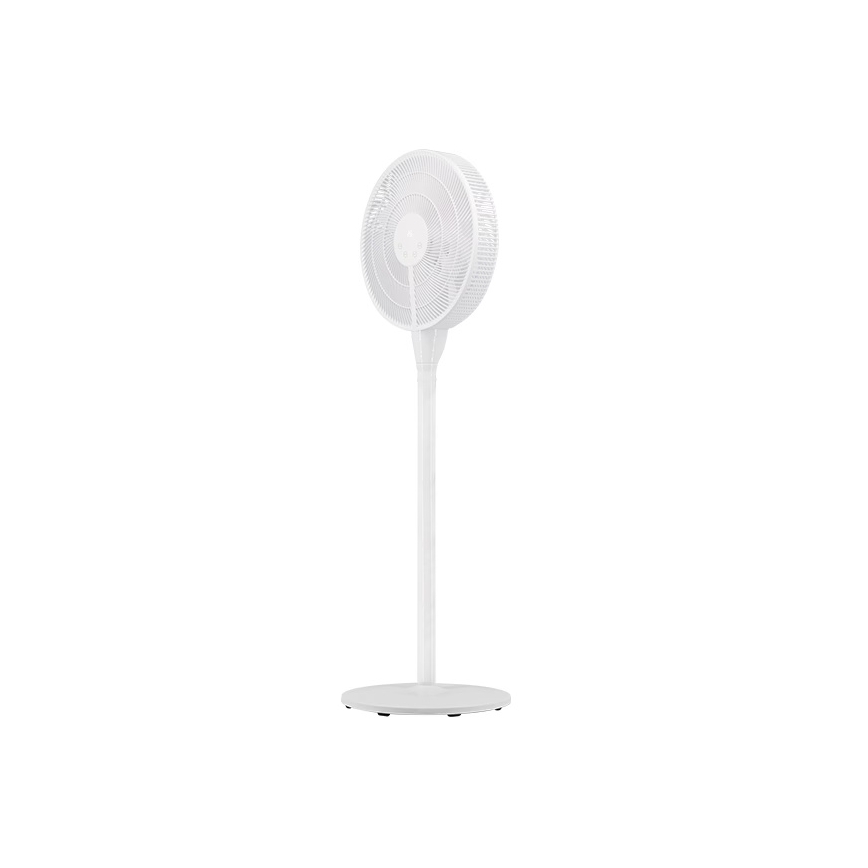 Ventilador de pie 25 W/230 V, 130 cm, blanco, con mando a distancia