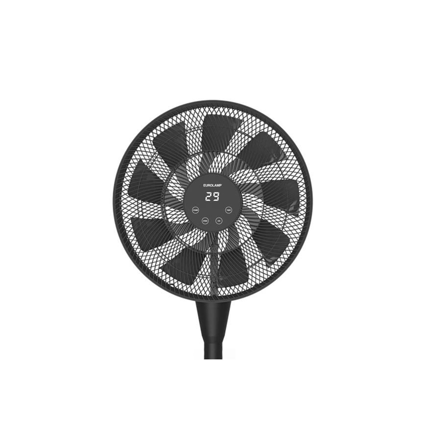 Ventilador de pie 25W/230V 130 cm negro + mando a distancia