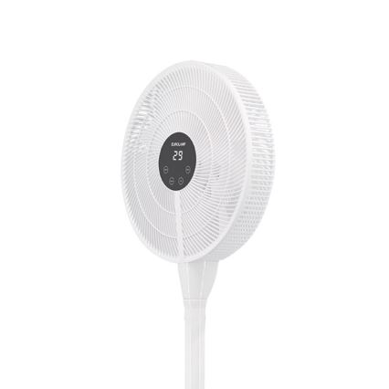 Ventilador de pie 25W/230V, diámetro 40 cm, blanco + mando a distancia