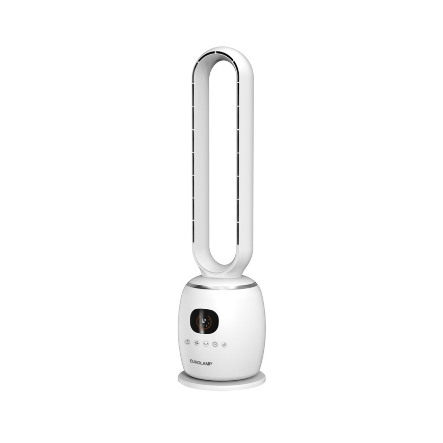 Ventilador de pie 30W/230V 102 cm blanco + mando a distancia