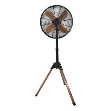Ventilador de pie 60 W/230 V, 133 cm, negro/cobre + control remoto