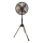Ventilador de pie 60 W/230 V, 133 cm, negro/cobre + control remoto