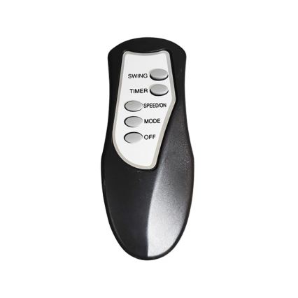 Ventilador de pie 60W/230V, diámetro 50 cm, negro + mando a distancia