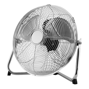 Ventilador de pie 70W/230V, diámetro 35 cm, acabado en cromo brillante