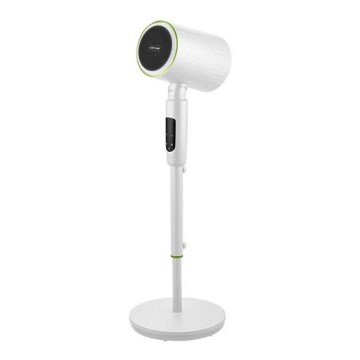Ventilador de pie con calefactor 50 W/2200 W/230 V, Ø 20 cm, blanco