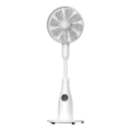 Ventilador de pie con efecto de niebla 50W/230V 126 cm blanco + mando a distancia
