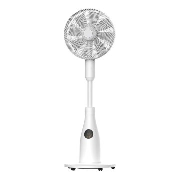 Ventilador de pie con efecto de niebla 50W/230V 126 cm blanco + mando a distancia