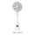 Ventilador de pie con efecto de niebla 50W/230V 126 cm blanco + mando a distancia