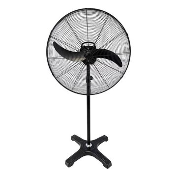 Ventilador de pie industrial 115 W/230 V, 188 cm, negro