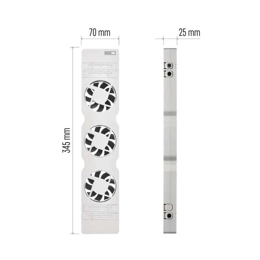 Ventilador de radiador 5/230V blanco
