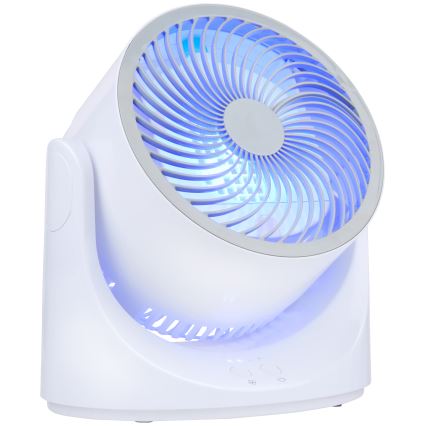 Ventilador de sobremesa LED RGB con efecto de niebla 5V