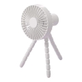 Ventilador de sobremesa recargable 3W/5V 1800 mAh blanco