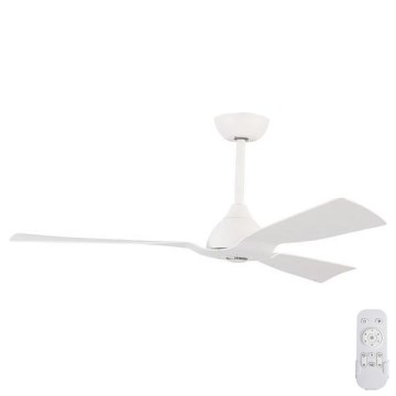 Ventilador de techo Ø 132 cm IP44 blanco + mando a distancia