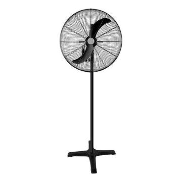 Ventilador industrial de pie 180W/230V, 157 cm, negro