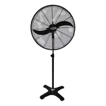 Ventilador industrial de pie 190 W/230 V, 187 cm, negro