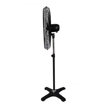 Ventilador industrial de pie 190 W/230 V, 187 cm, negro