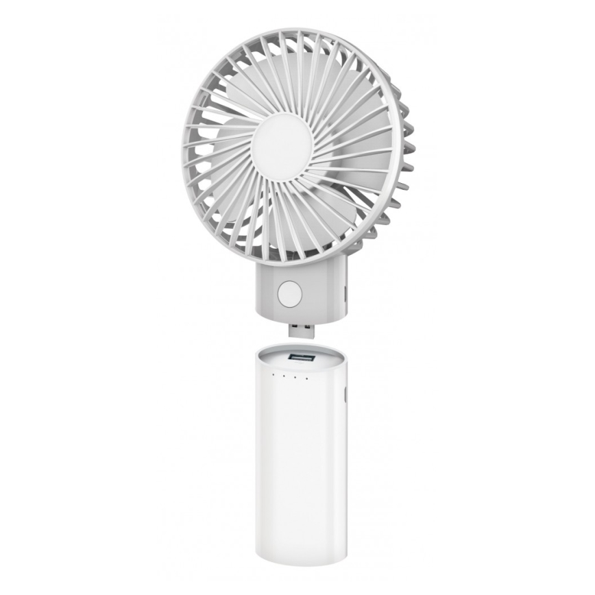 Ventilador recargable con batería externa 4000 mAh/3,7 V USB-C