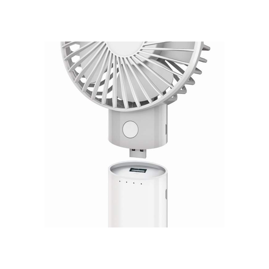 Ventilador recargable con batería externa 4000 mAh/3,7 V USB-C