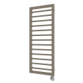 Vertaduro - Radiador de baño ADEL con termostato, 600 W, 128 x 50 cm, taupe
