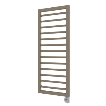 Vertaduro - Radiador de baño ADEL con termostato, 600 W, 128 x 50 cm, taupe