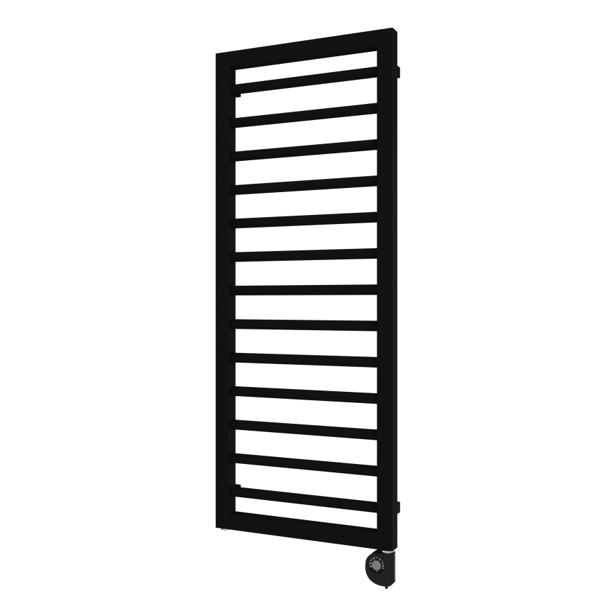 Vertaduro - Radiador de baño con termostato ADEL de 600 W, 128 x 50 cm, negro