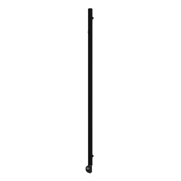 Vertaduro - Radiador de baño con termostato ERDA 400W 180x5 cm negro