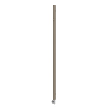 Vertaduro - Radiador de baño con termostato ERDA 400W 180x5 cm taupe