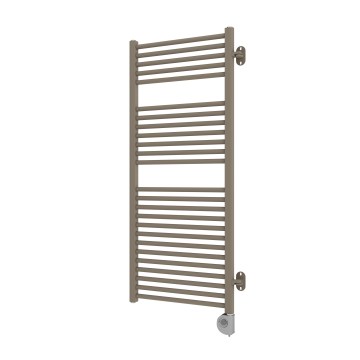 Vertaduro - Radiador de baño con termostato MEG 600W 118x50 cm taupe