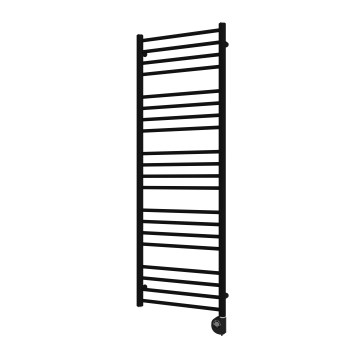 Vertaduro - Radiador de baño con termostato SIMONE, 600 W, 144 x 50 cm, negro