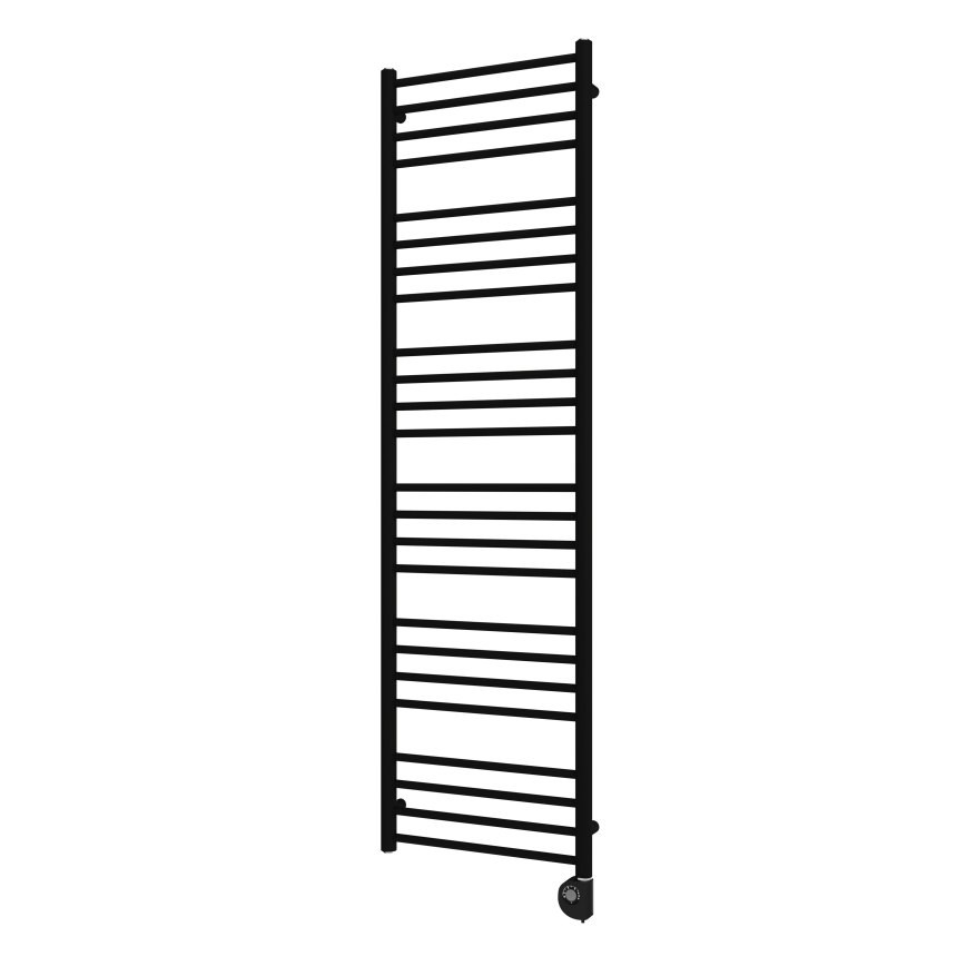 Vertaduro - Radiador de baño con termostato SIMONE 600 W 174 x 50 cm, negro