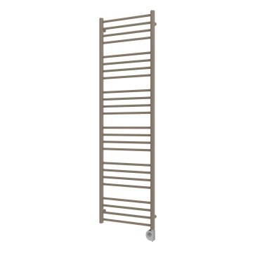 Vertaduro - Radiador de baño con termostato SIMONE, 600 W, 174 x 50 cm, taupe