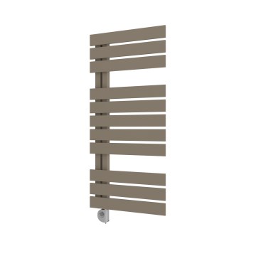 Vertaduro - Radiador de baño con termostato ZIVA, 500 W, 109 x 50 cm, taupe