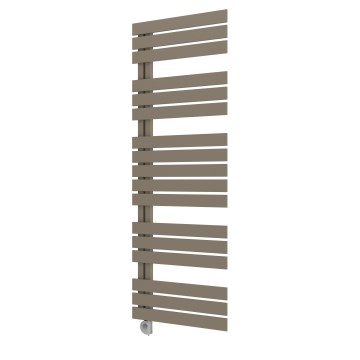 Vertaduro - Radiador de baño con termostato ZIVA, 800 W, 177 x 50 cm, taupe