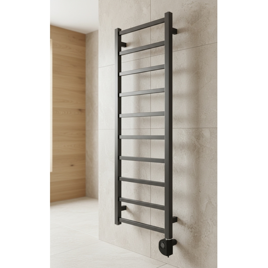 Vertaduro - Radiador de baño con termostato ZOE 400W 114x40 cm antracita