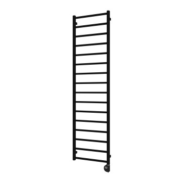 Vertaduro - Radiador de baño con termostato ZOE 400W 186x50 cm negro