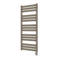 Vertaduro - Radiador de baño LUCY con termostato, 600 W, 125 x 50 cm, color taupe