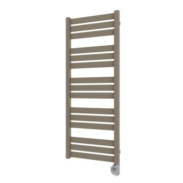 Vertaduro - Radiador de baño LUCY con termostato, 600 W, 125 x 50 cm, color taupe