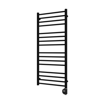 Vertaduro - Radiador de baño SIMONE con termostato, 400 W, 114 x 50 cm, negro