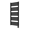 Vertaduro - Radiador para baño con termostato LUCY 600W 125x50 cm negro