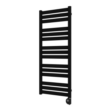 Vertaduro - Radiador para baño con termostato LUCY 600W 125x50 cm negro