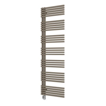 Vertaduro - Radiador para baño con termostato MICHELLE 900 W 177 x 50 cm taupe
