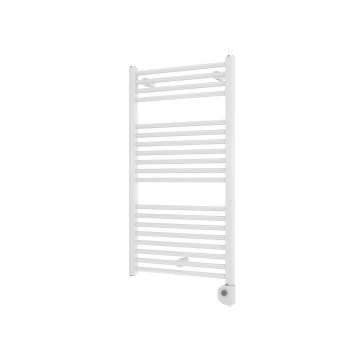 Vertaduro - Radiador toallero para baño con termostato DENISE 400 W 94 x 50 cm blanco