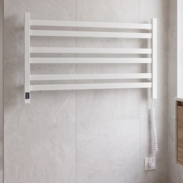 Vertaduro - Toallero eléctrico con termostato AVA 181W/230V 50x90 cm IP44 blanco derecho