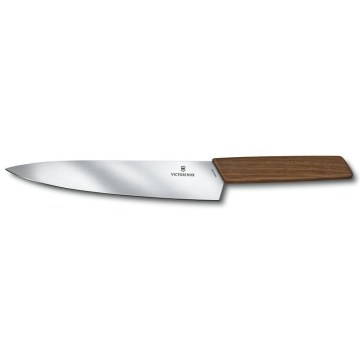 Victorinox - Cuchillo de cocina SWISS MODERN 22 cm con mango de nogal