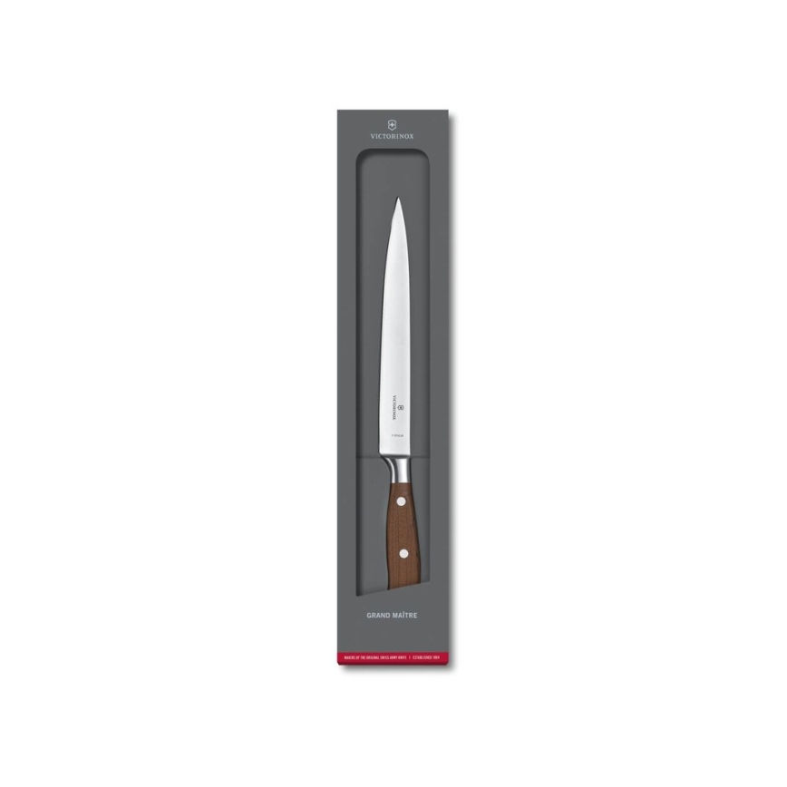 Victorinox - Cuchillo fileteador GRAND MAITRE de 20 cm, mango de arce