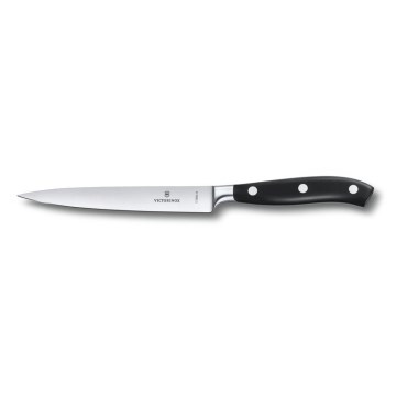 Victorinox - Cuchillo para lardear de cocina GRAND MAITRE 15 cm negro