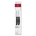 Victorinox - Juego de 2 cuchillos para verduras SWISS CLASSIC 8 cm, negro