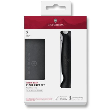 Victorinox - Navaja plegable SWISS CLASSIC 11 cm negra + tabla de cortar