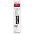 Victorinox - Set de 2 cuchillos de cocina para verduras SWISS CLASSIC, hoja de 11 cm, color negro